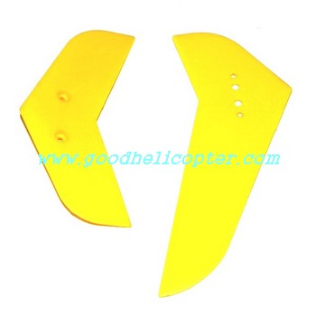 mjx-t-series-t40-t40c-t640-t640c helicopter parts tail decoration set (yellow color) - Click Image to Close